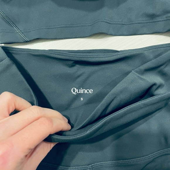 NWT Quince Ultra-Form High-Rise Crossover Legging Forest Green Small - Picture 5 of 6